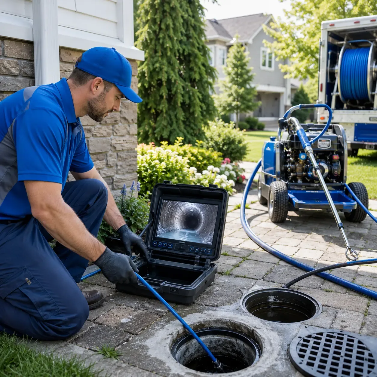 Outdoor drain cleaning professionals serving Portland, IN